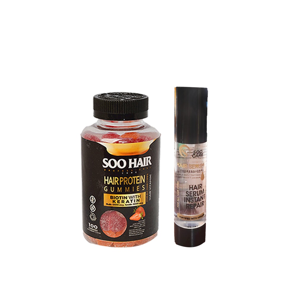 عرض عبوه جاميز الشعر  soo hair+سيرم الشعر soo hair