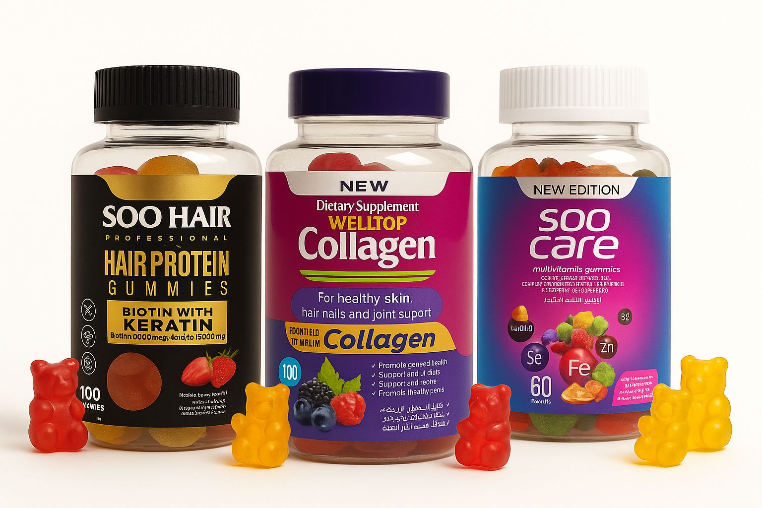 عرض الجاميز التريو – Gummies + Marine Collagen + Biotin