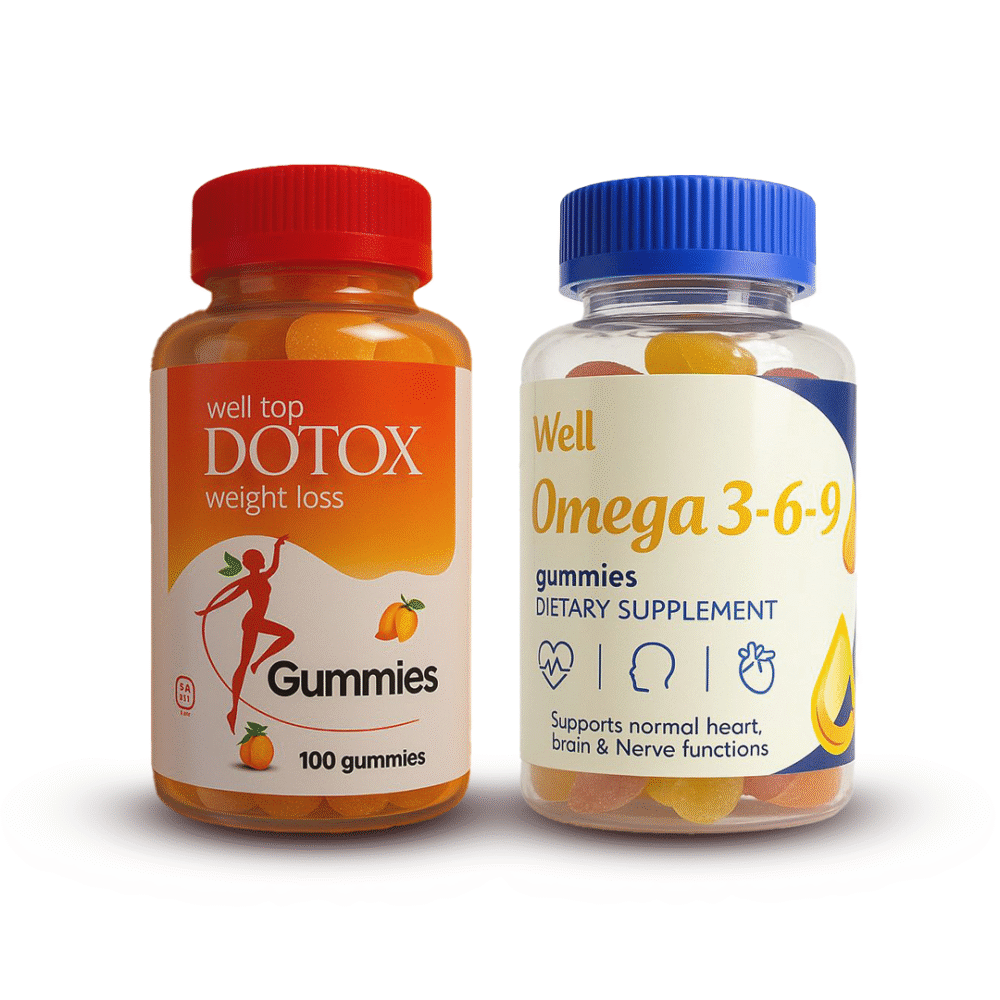 عرض التوفير – Detox Gummies + Omega 3-6-9