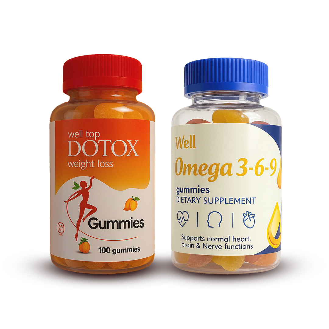 عرض التوفير – Detox Gummies + Omega 3-6-9
